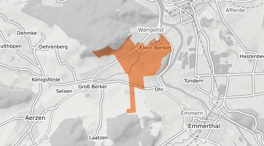 Mietspiegelkarte Hameln Klein Berkel